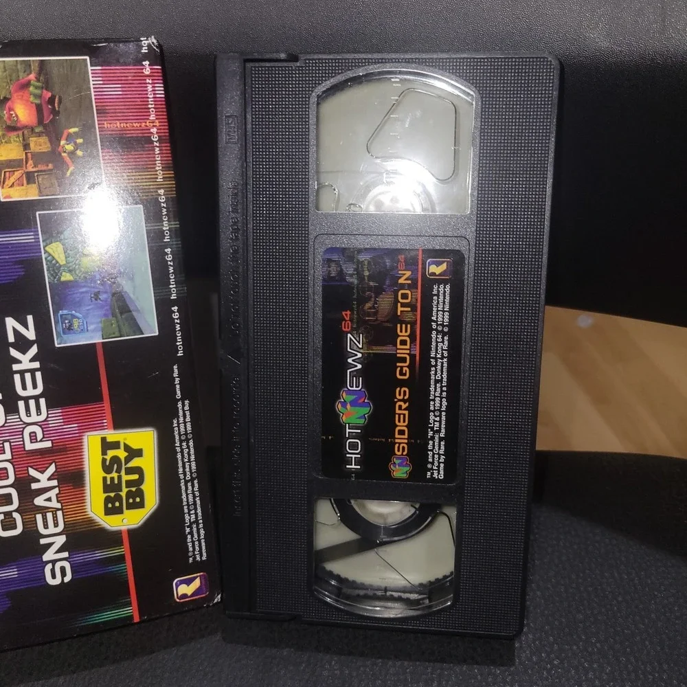 N64 Hotnewz Hot News VHS Tape Insider's Guide Nintendo 64 1999 Best Buy Promo